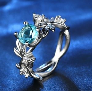 Aquamarine Silver Ring